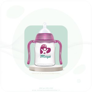 مايا شيرخوری دسته دار دهانه گشاد ضد نفخ
