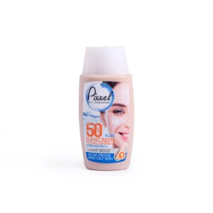 کرم ضد آفتاب رنگی بژ روشن پیکسل SPF50 مناسب پوست چرب و جوش‌دار 50 میلی‌لیتر