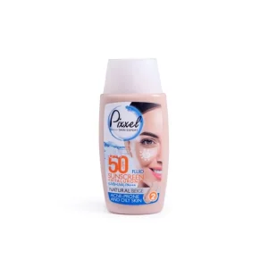 کرم ضد آفتاب بژ طبیعی پیکسل SPF50 مناسب پوست چرب و جوش‌دار 50 میلی‌لیتر